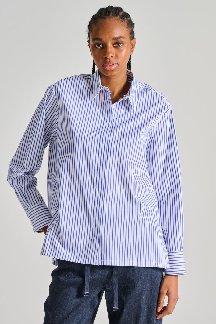 Max Mara S Camicia Blu Donna