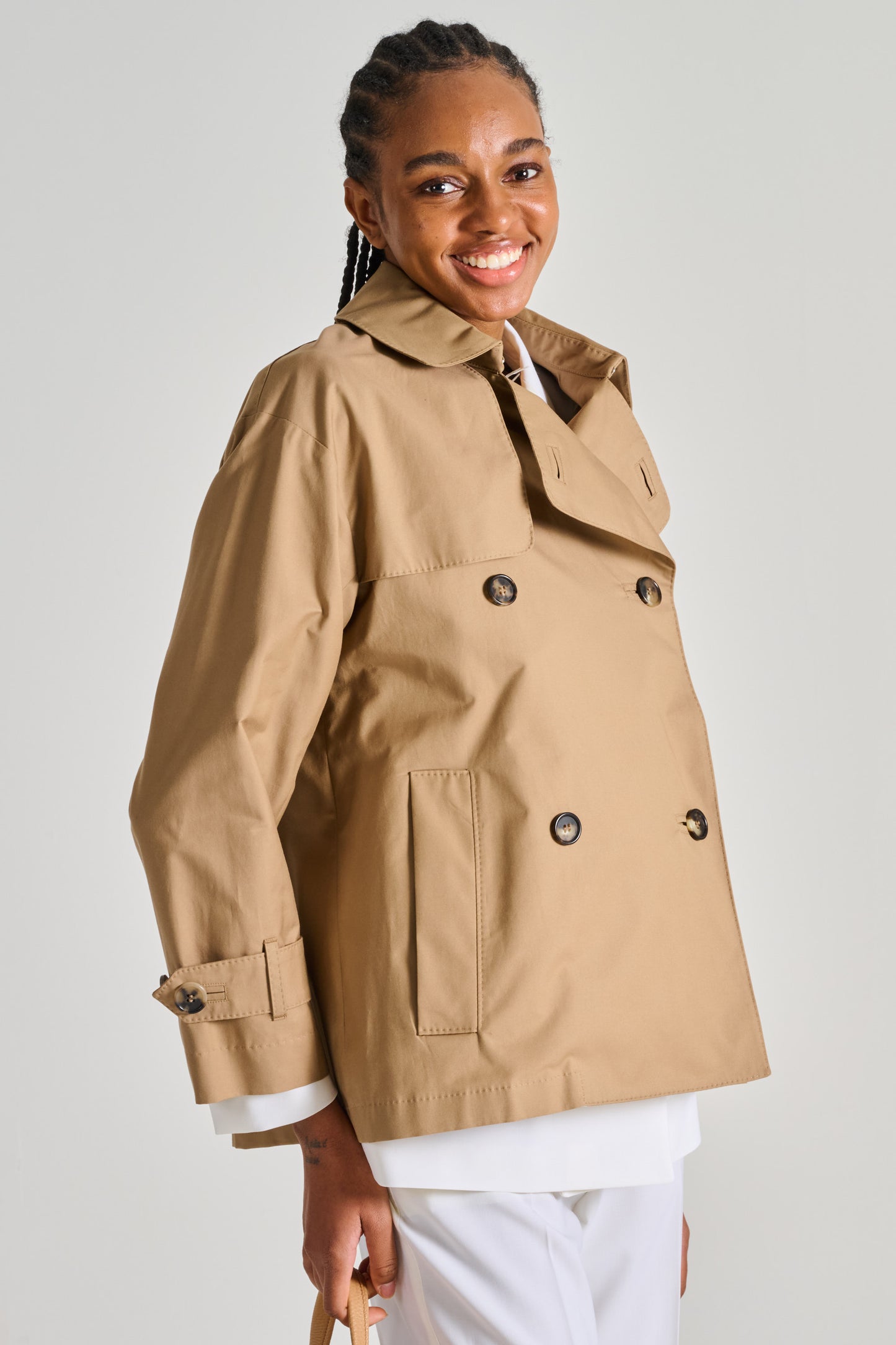  Max Mara The Cube Impermeabile Beige Beige Donna - 2