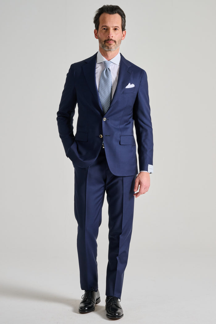  Caruso Blue Suit Blu Uomo - 3