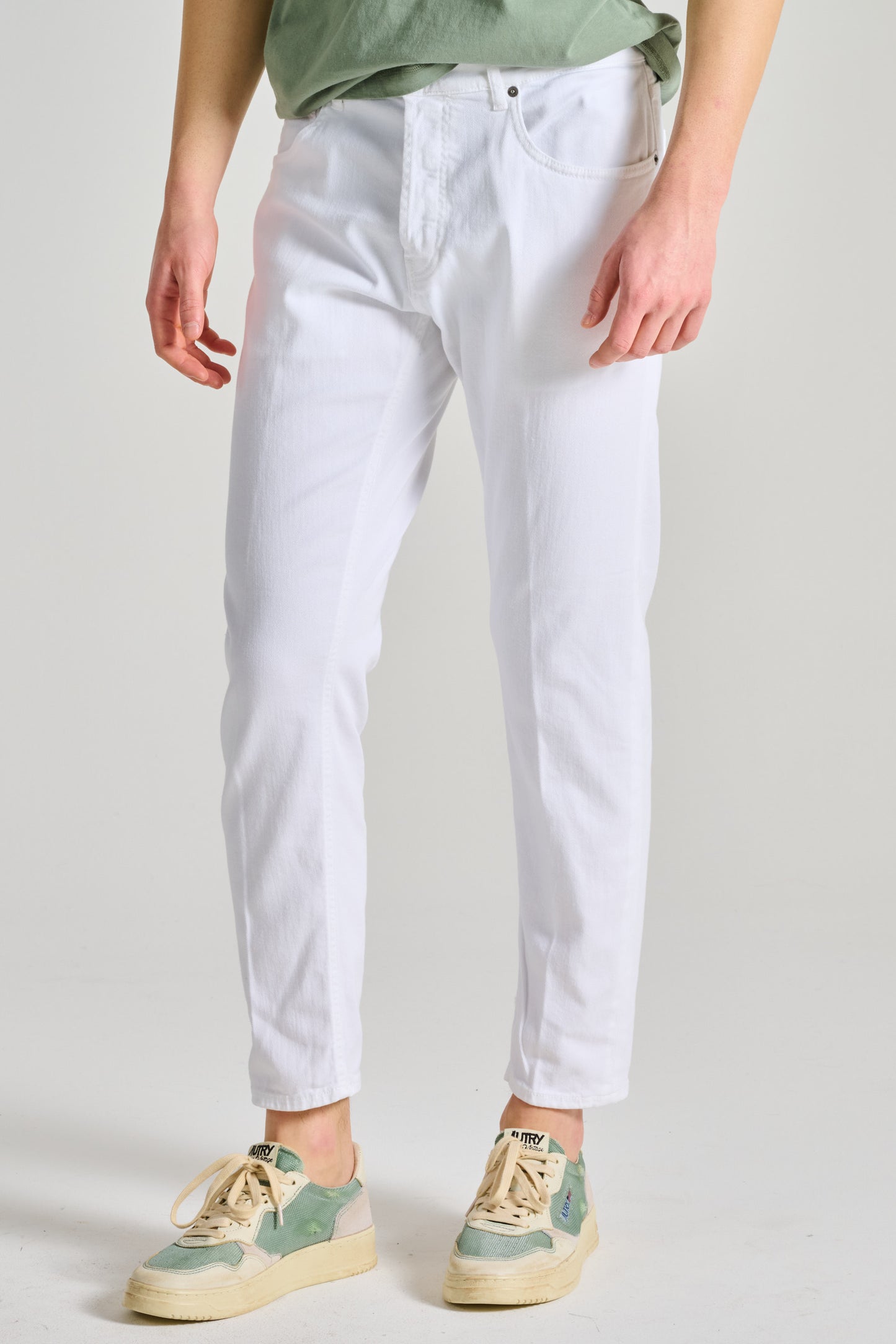  Dondup Jeans Dian Cotton White Bianco Uomo - 2