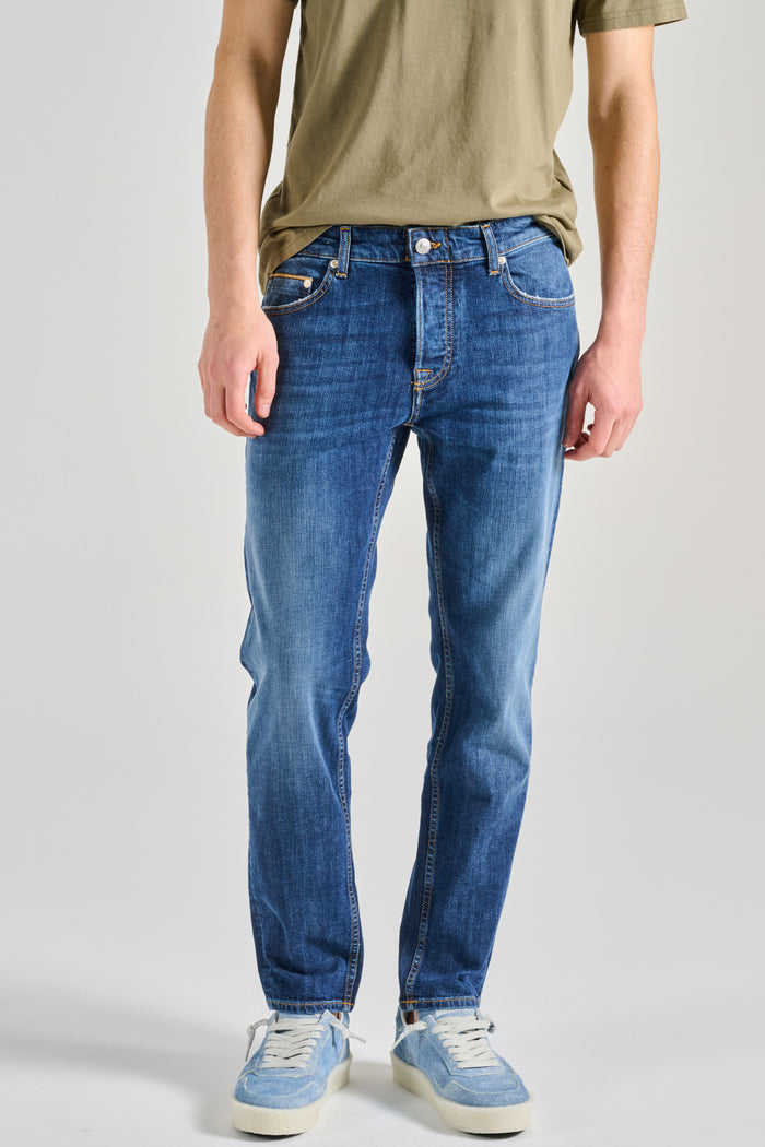 Care Label Jeans Blu Uomo