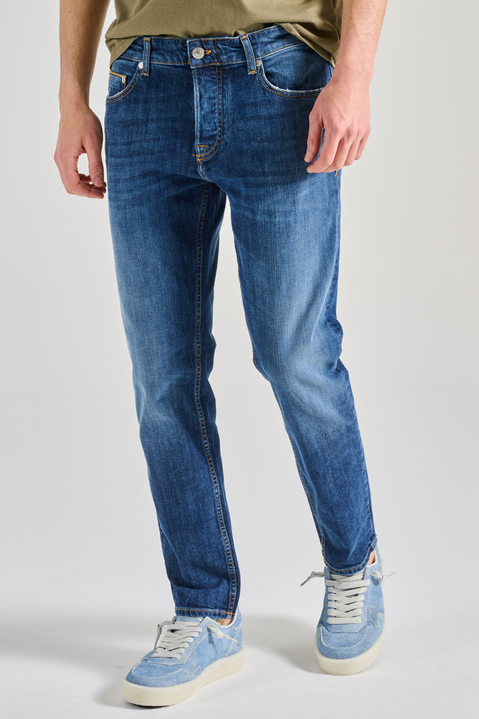 Care Label Jeans Blu Uomo-2