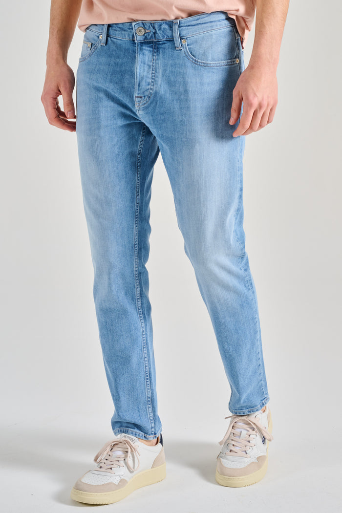 Care Label Jeans Blu Uomo-2