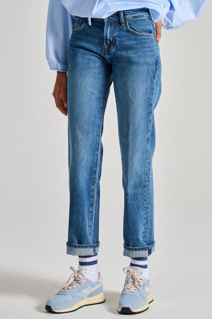 7 for all mankind Jeans Calie Straight Denim Blu-2