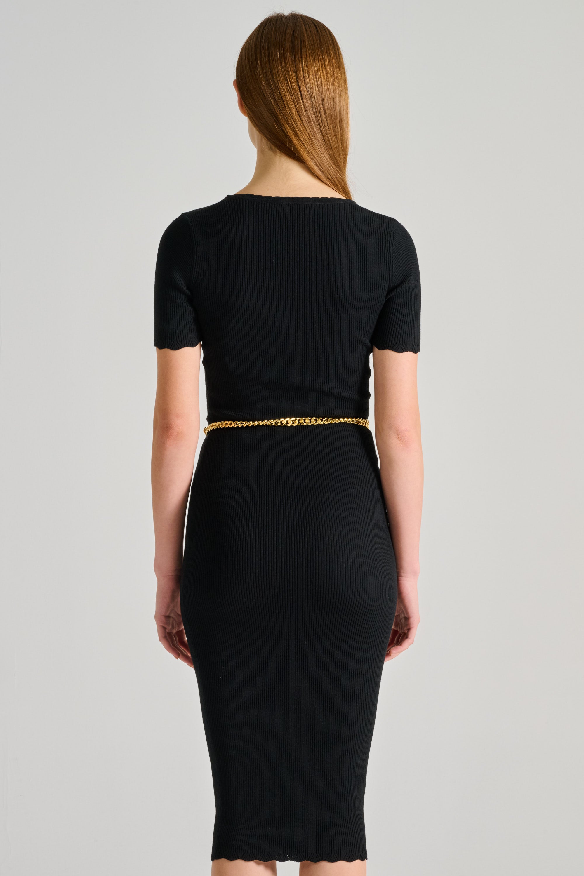 ワンピース ELISABETTA FRANCHI Woman Dress Black AM04B46E2 110 AM04B46E2 Elisabetta Franchi Viscose Minidress with Net