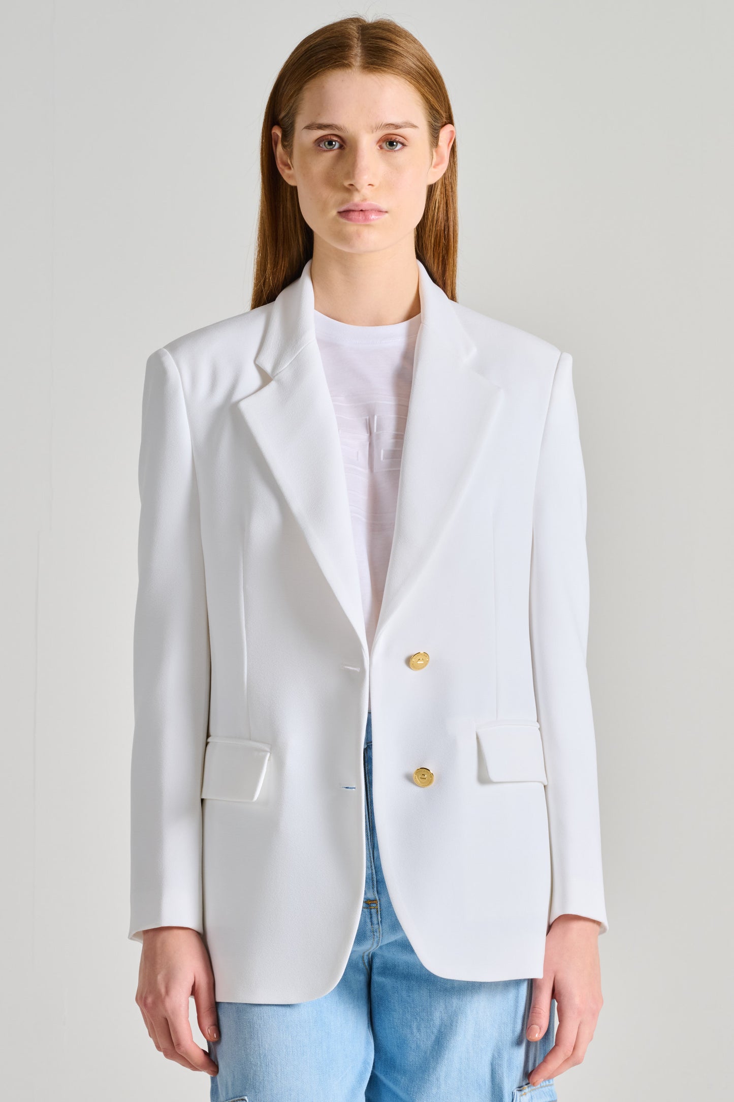  Elisabetta Franchi Giacca Bianco Bianco Donna - 1