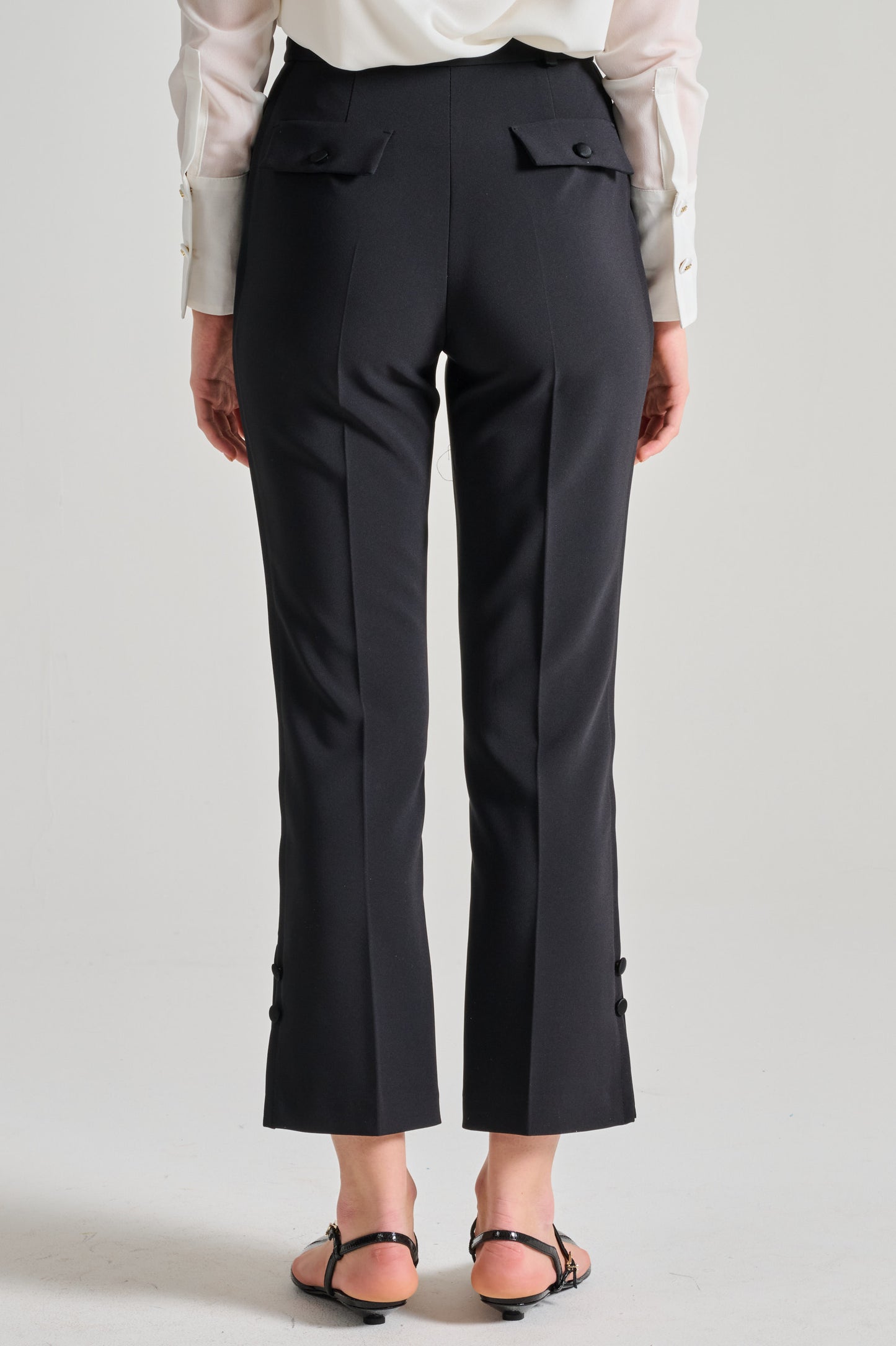  Elisabetta Franchi Pantalone Bianco Bianco Donna - 2