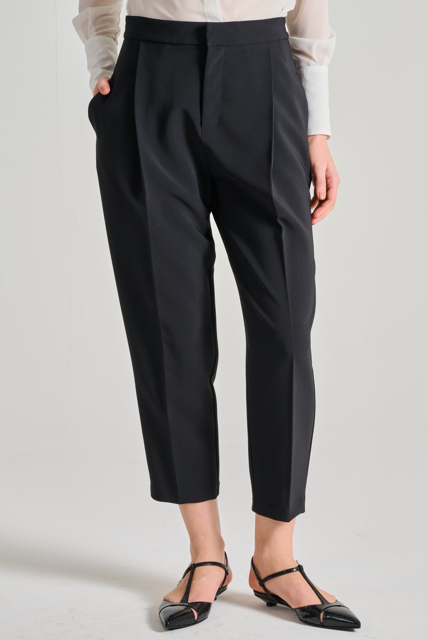  Elisabetta Franchi Pantalone Essential Nero Nero Donna - 1