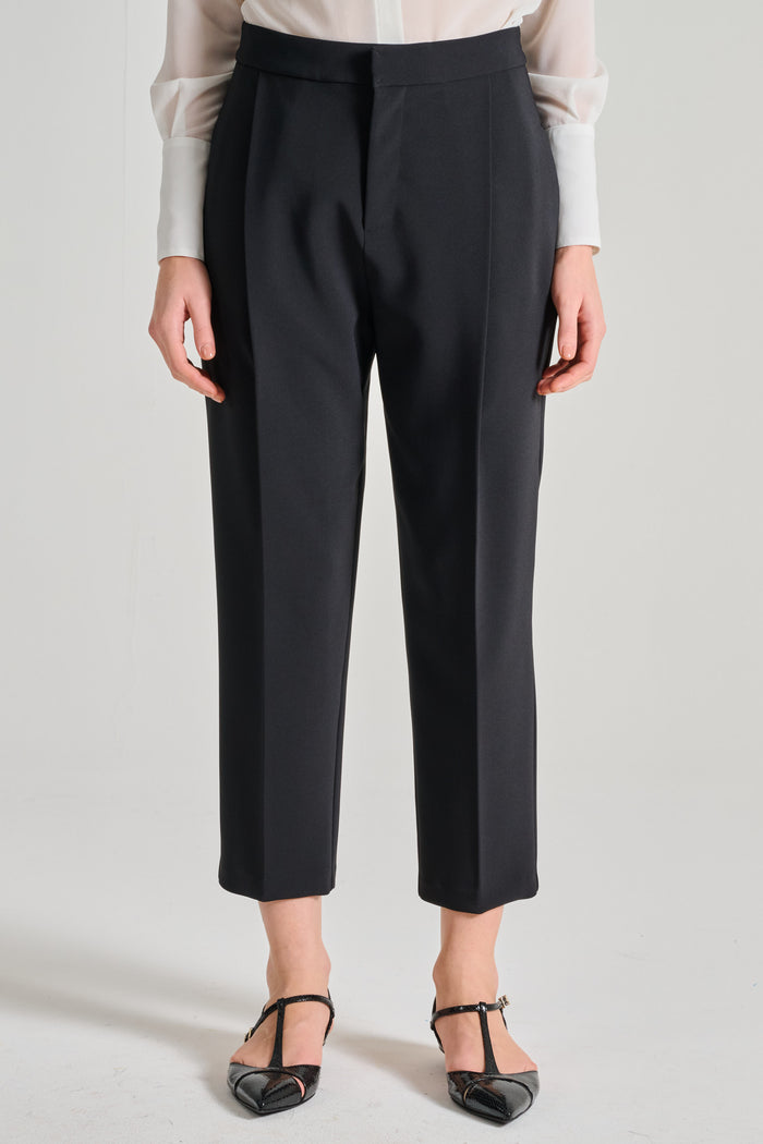 Elisabetta Franchi Pantalone Essential Nero Donna-2