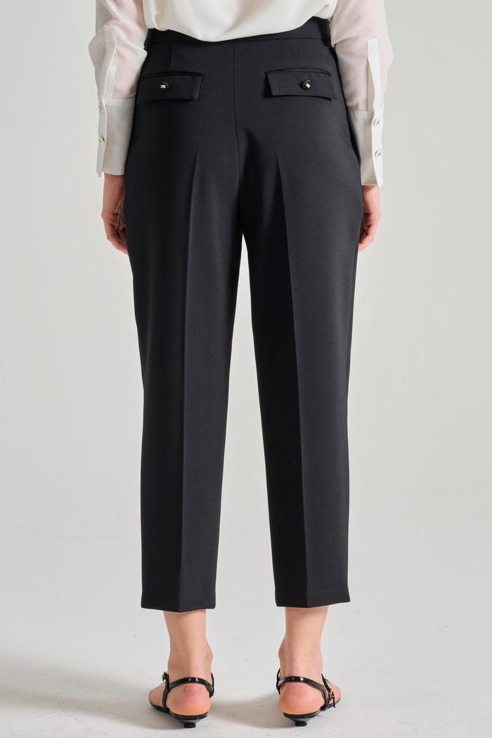  Elisabetta Franchi Pantalone Essential Nero Nero Donna - 3