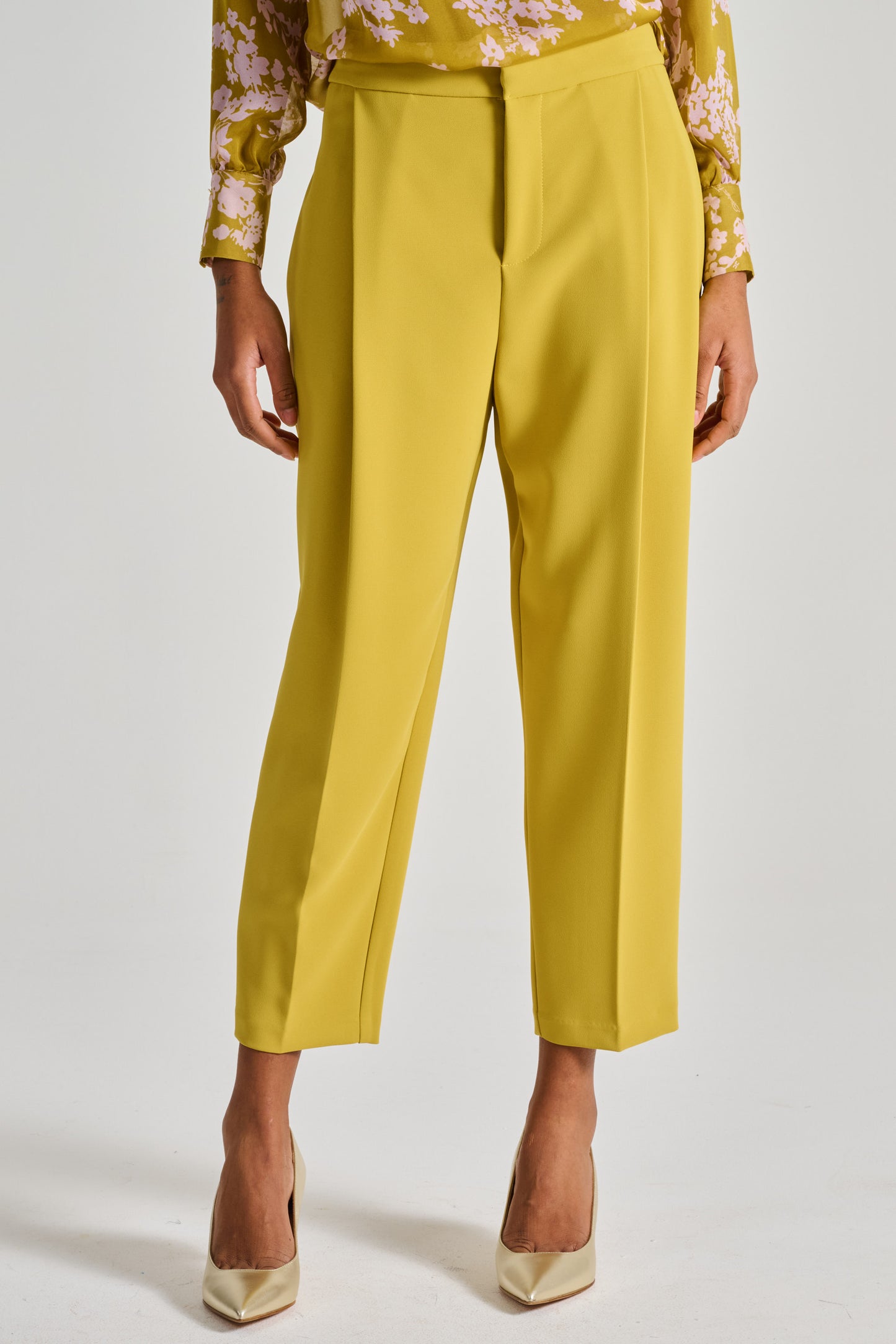  Elisabetta Franchi Pantalone Essential Giallo Giallo Donna - 1