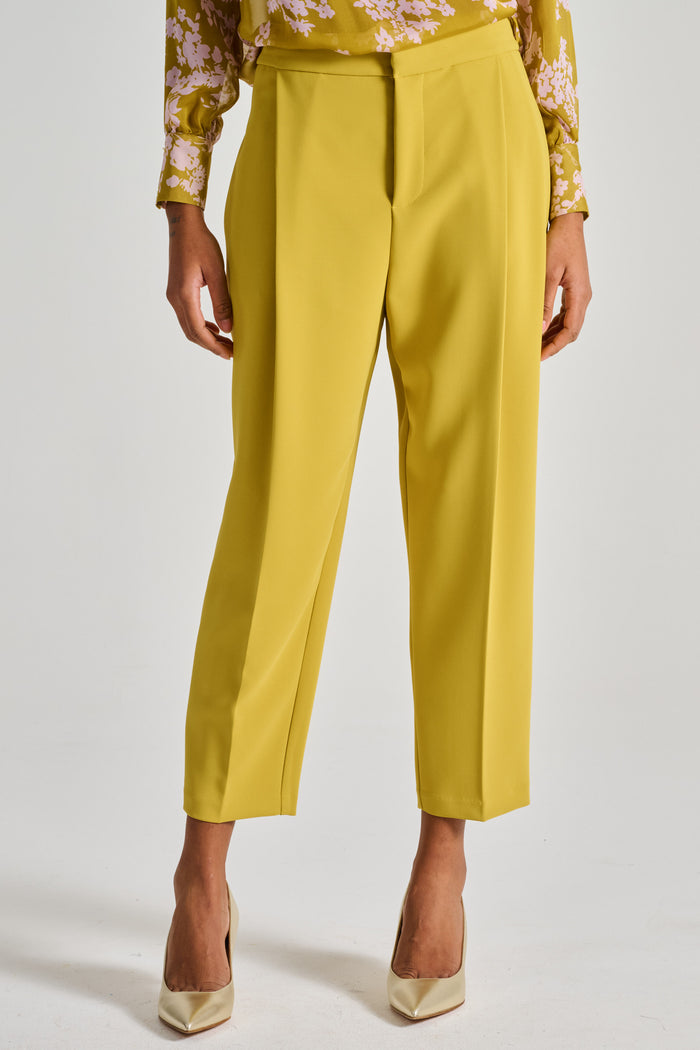 Elisabetta Franchi Pantalone Essential Giallo Donna