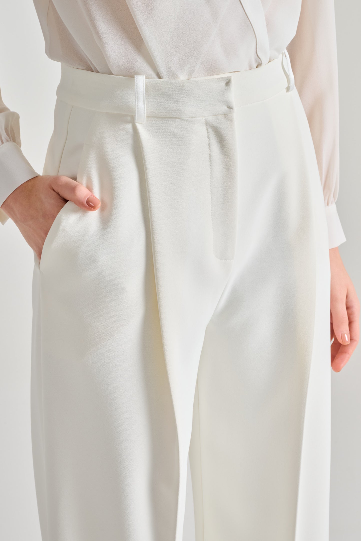  Elisabetta Franchi Pantalone Essential Bianco Bianco Donna - 4