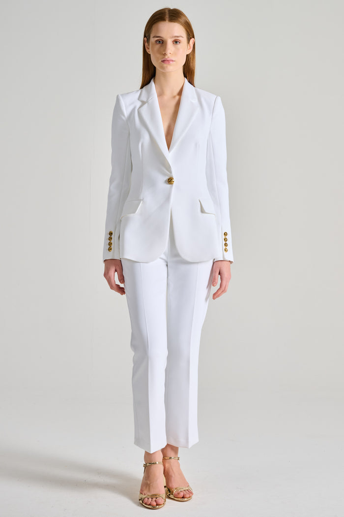 Elisabetta Franchi Tailleur Bianco Donna