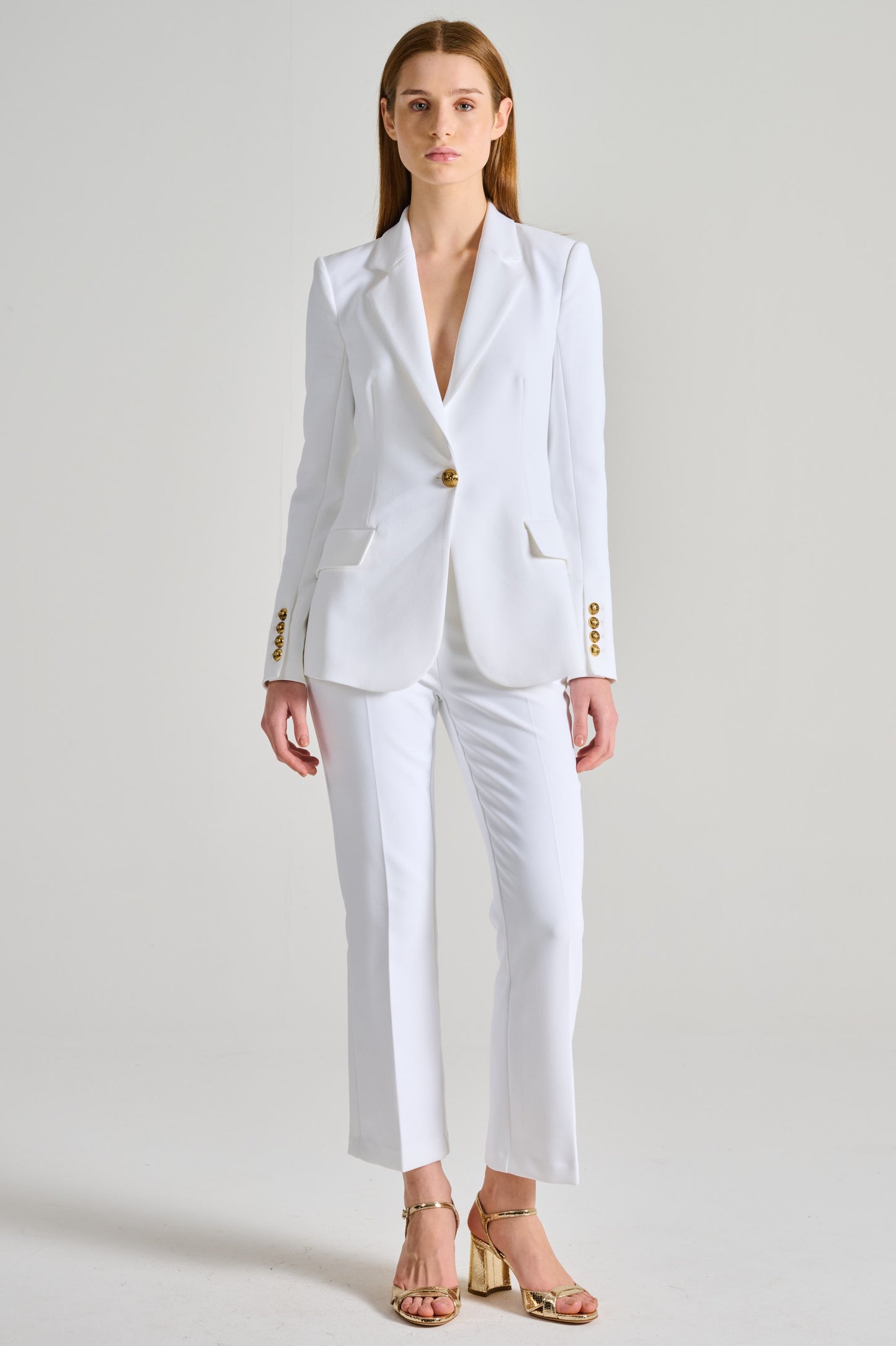  Elisabetta Franchi Tailleur Bianco Bianco Donna - 2