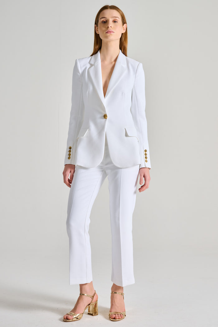  Elisabetta Franchi Tailleur Bianco Bianco Donna - 3