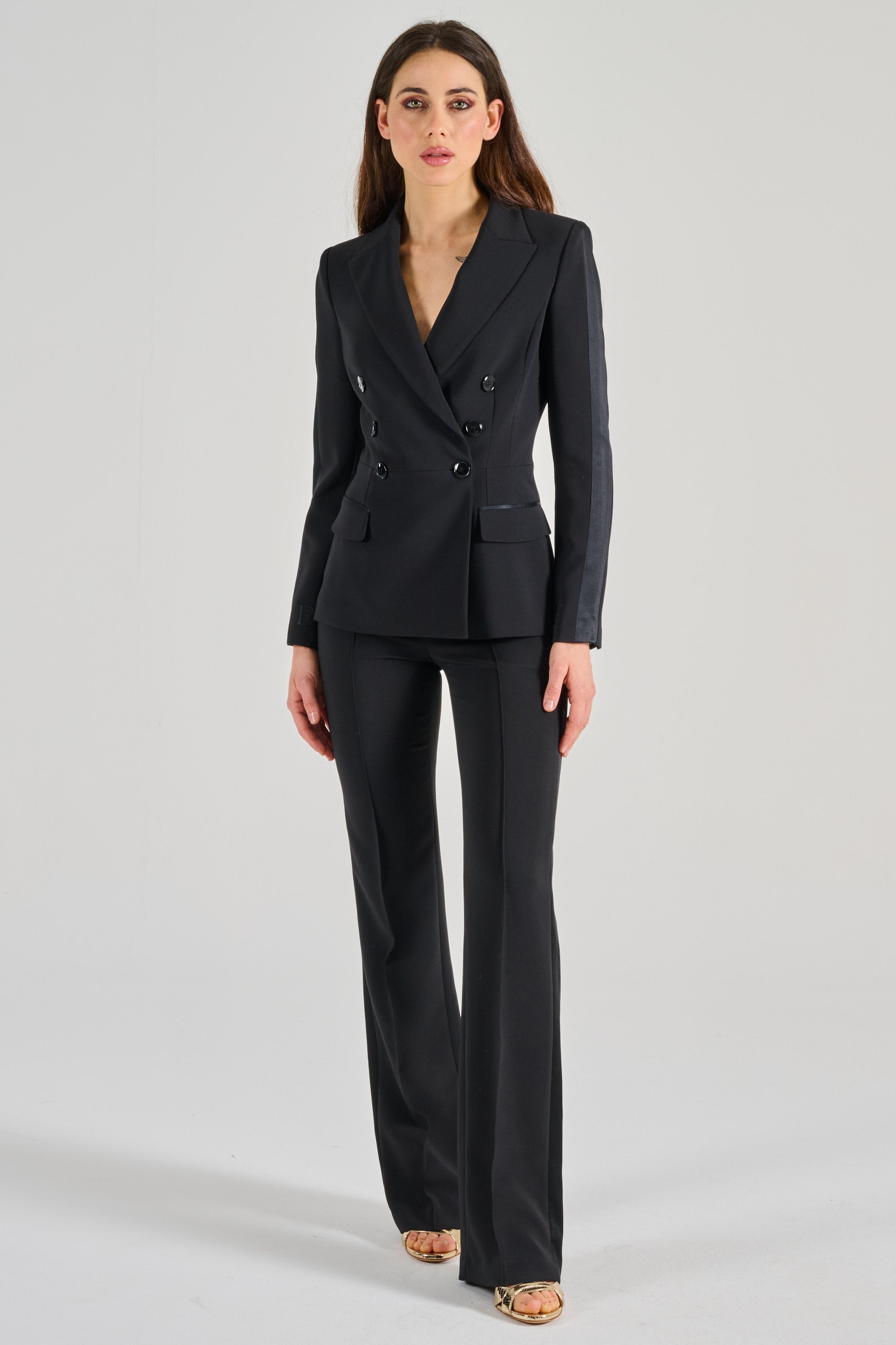 セットアップ ELISABETTA FRANCHI Women Suit Set TP00346E2 110 Black Women's Slim Fit Black Suit - Elisabetta Franchi | Old England