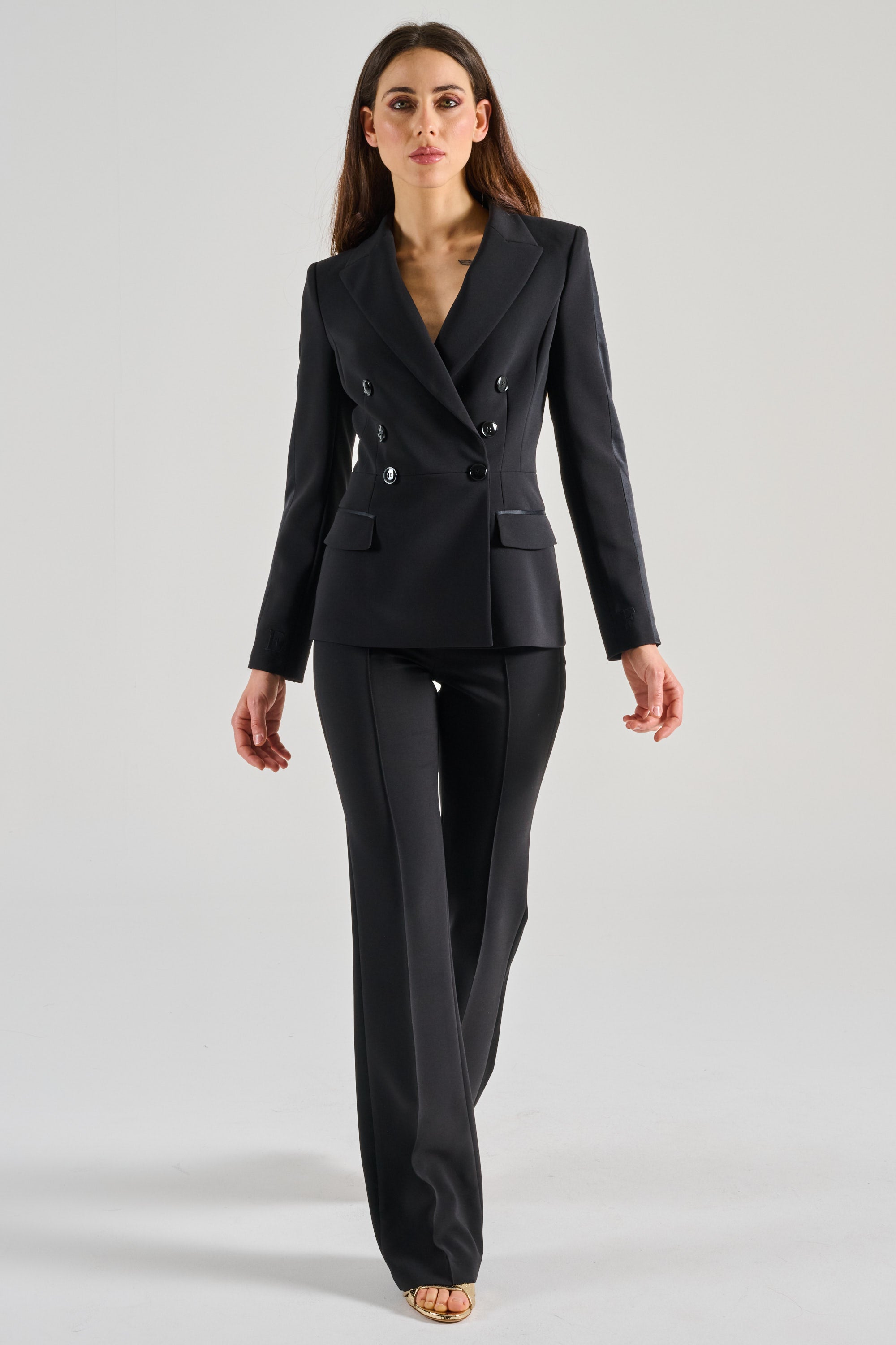 スーツ ELISABETTA FRANCHI Women Suits LAB72451E2685 Black Elisabetta Franchi Black Tailleur Nero Donna » Modamica