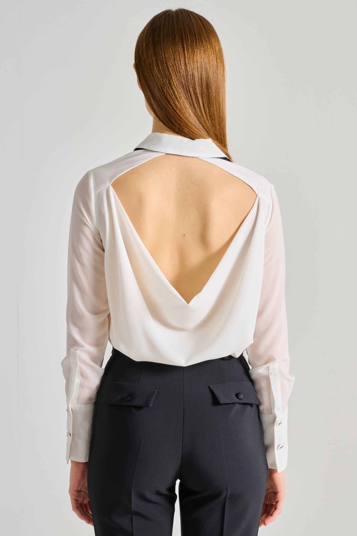  Elisabetta Franchi Camicia Bianco Bianco Donna - 4