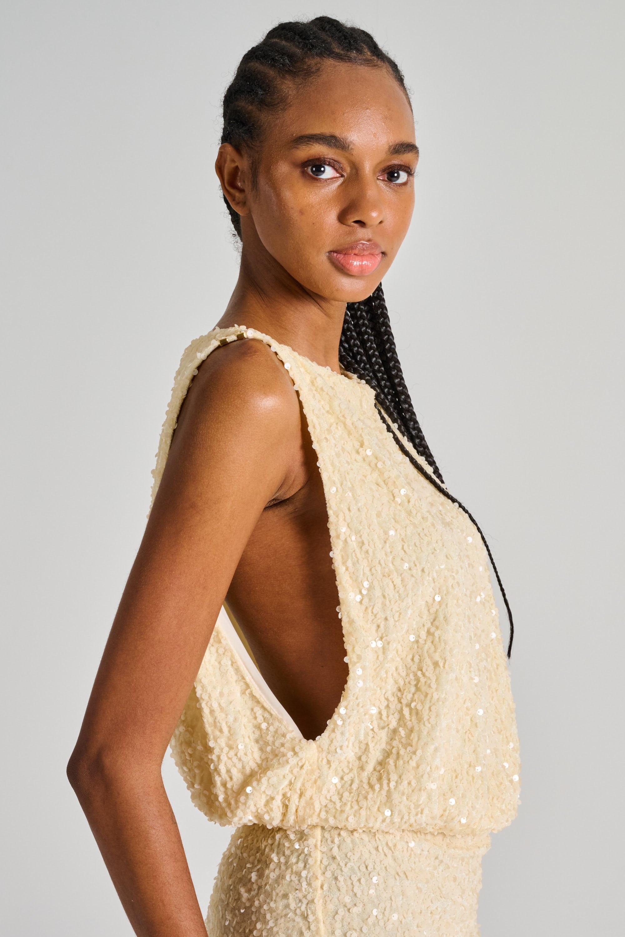Elisabetta Franchi Red Carpet Viscose Dress Lemonade Donna