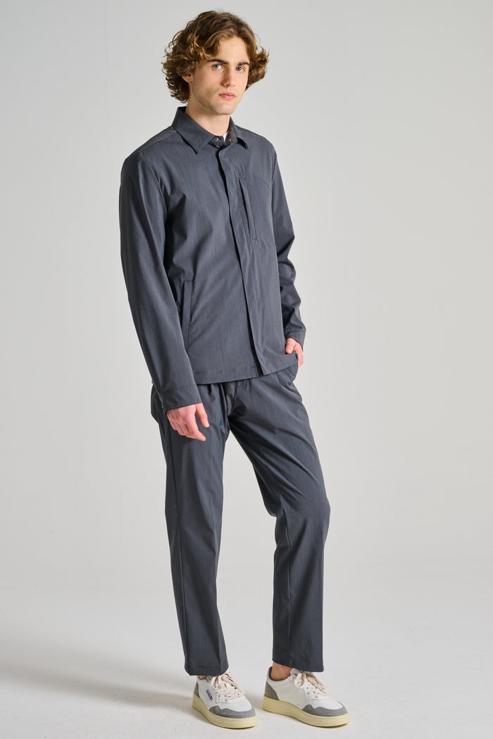  Herno Shirt Jacket Tech Woven Grigio Grigio Uomo - 3