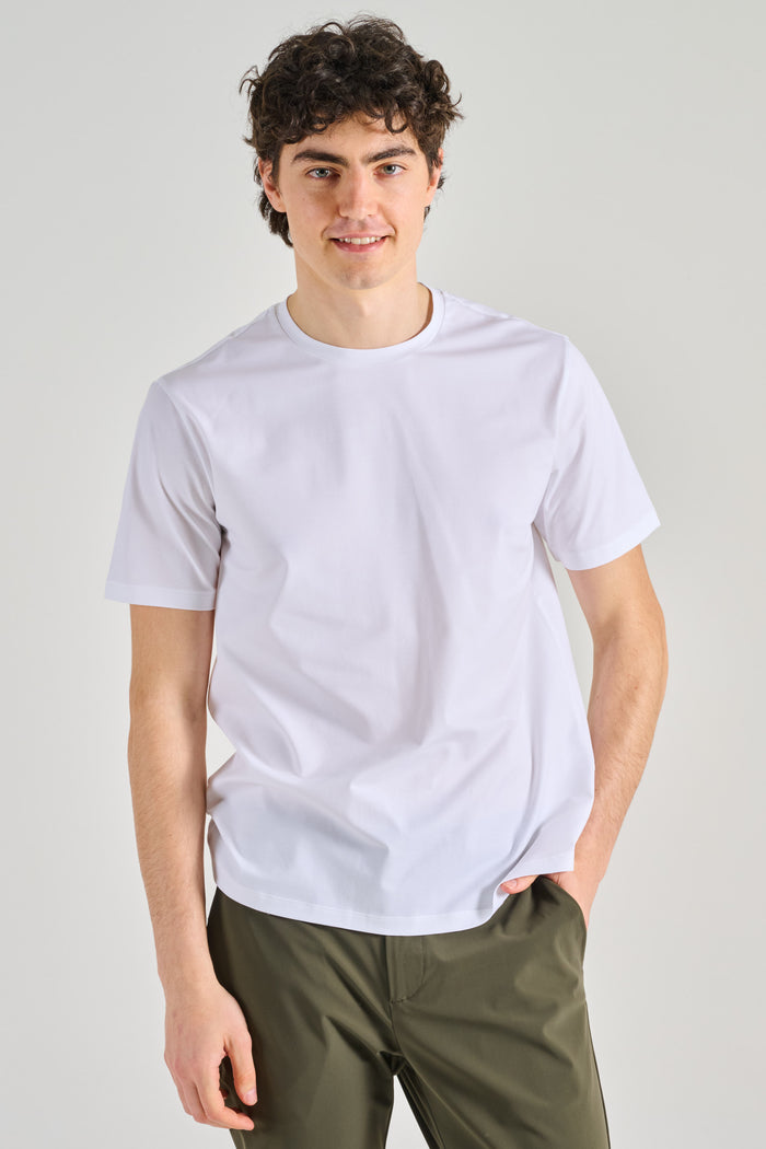 Herno T-shirt Jersey Stretch Bianco Uomo