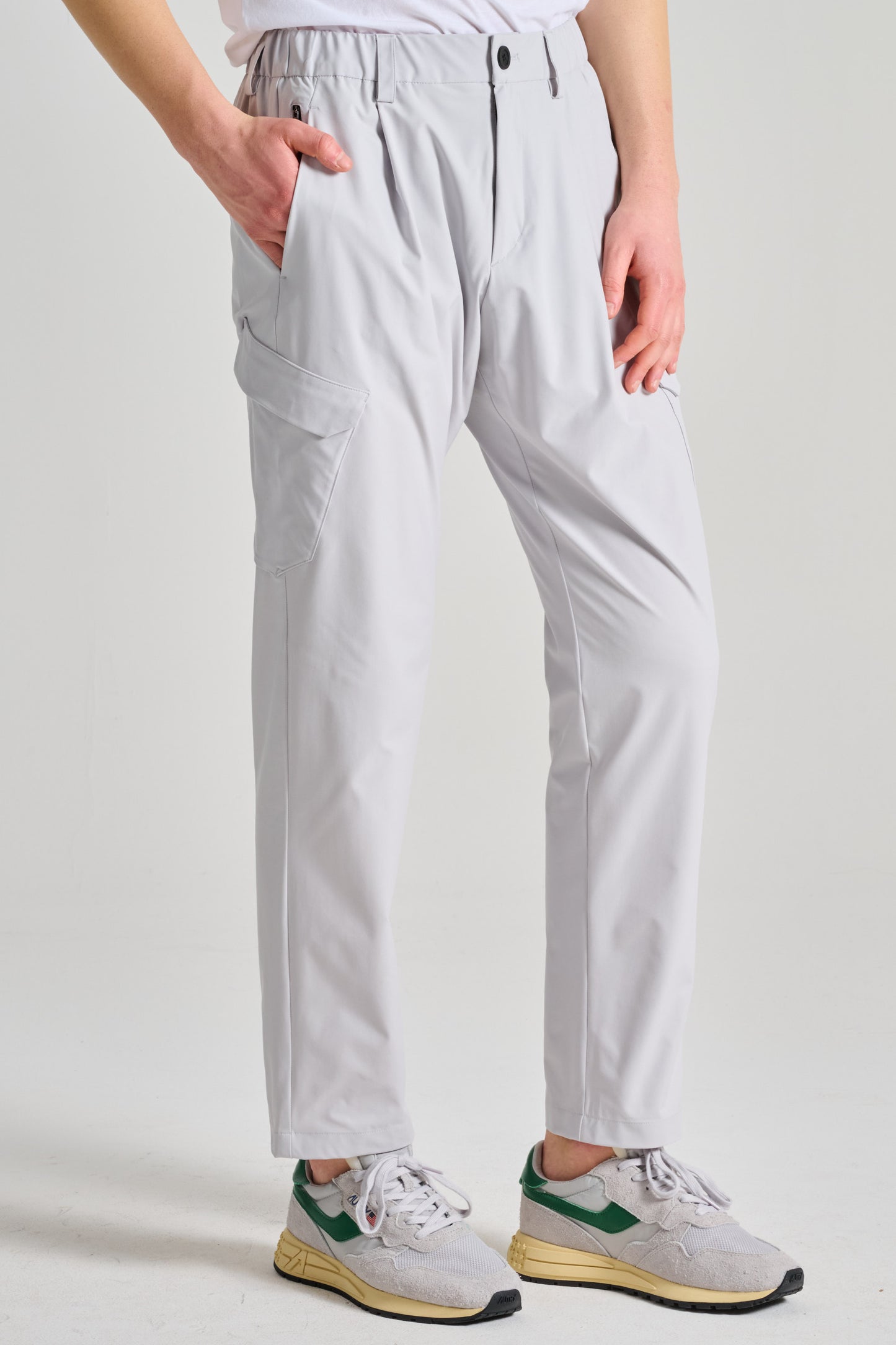  Herno Pantalone Con Tasca A Toppa Bianco Bianco Uomo - 2