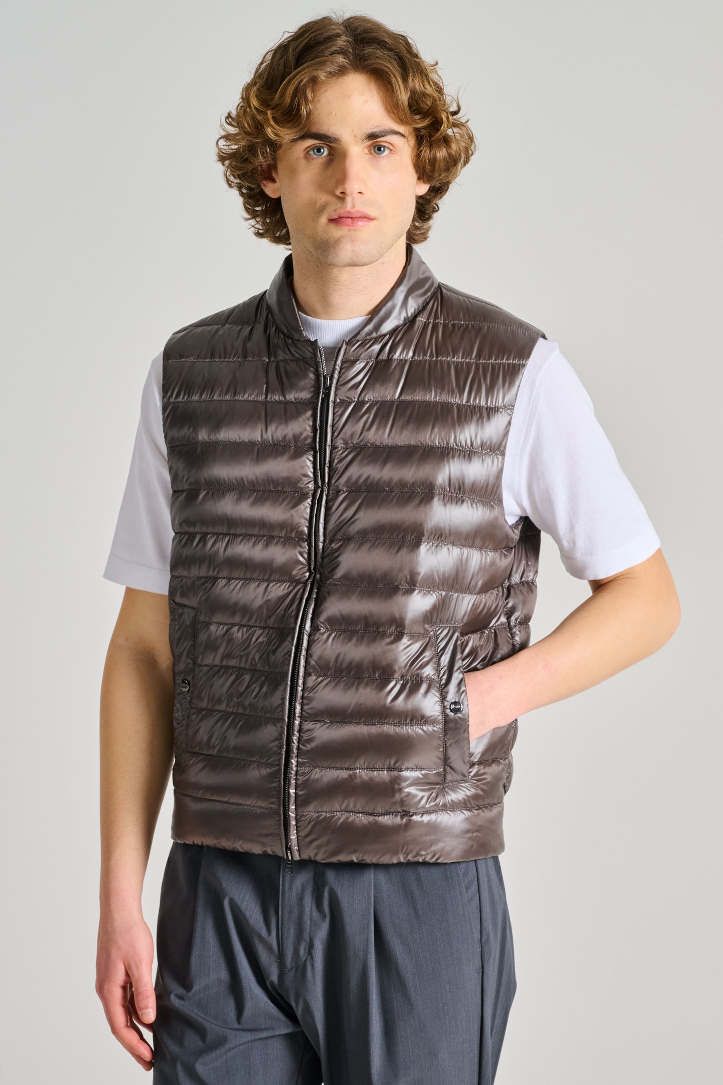  Herno Gilet Grigio Grigio Uomo - 1