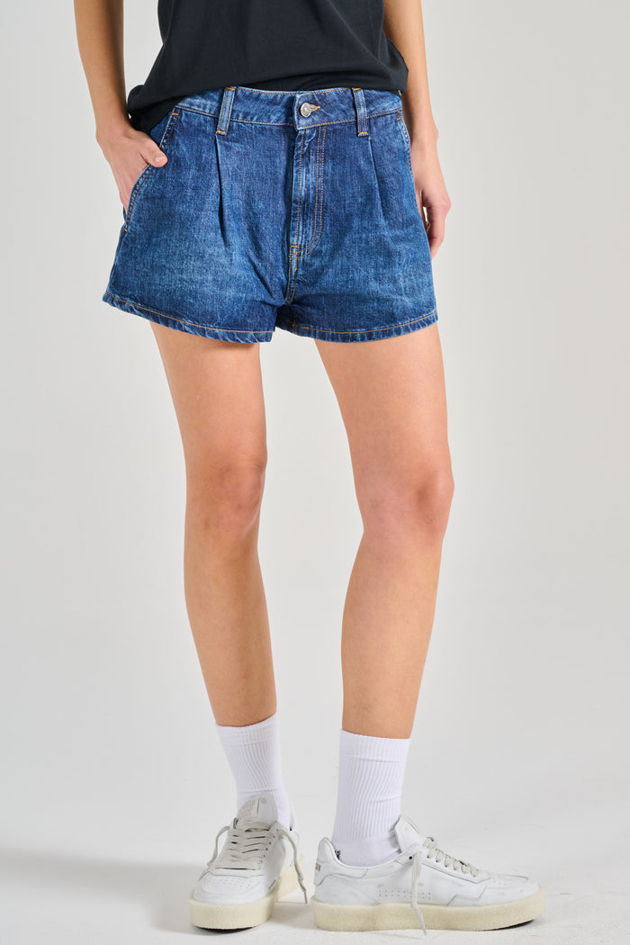 Dondup Short Sun Blu Donna-2