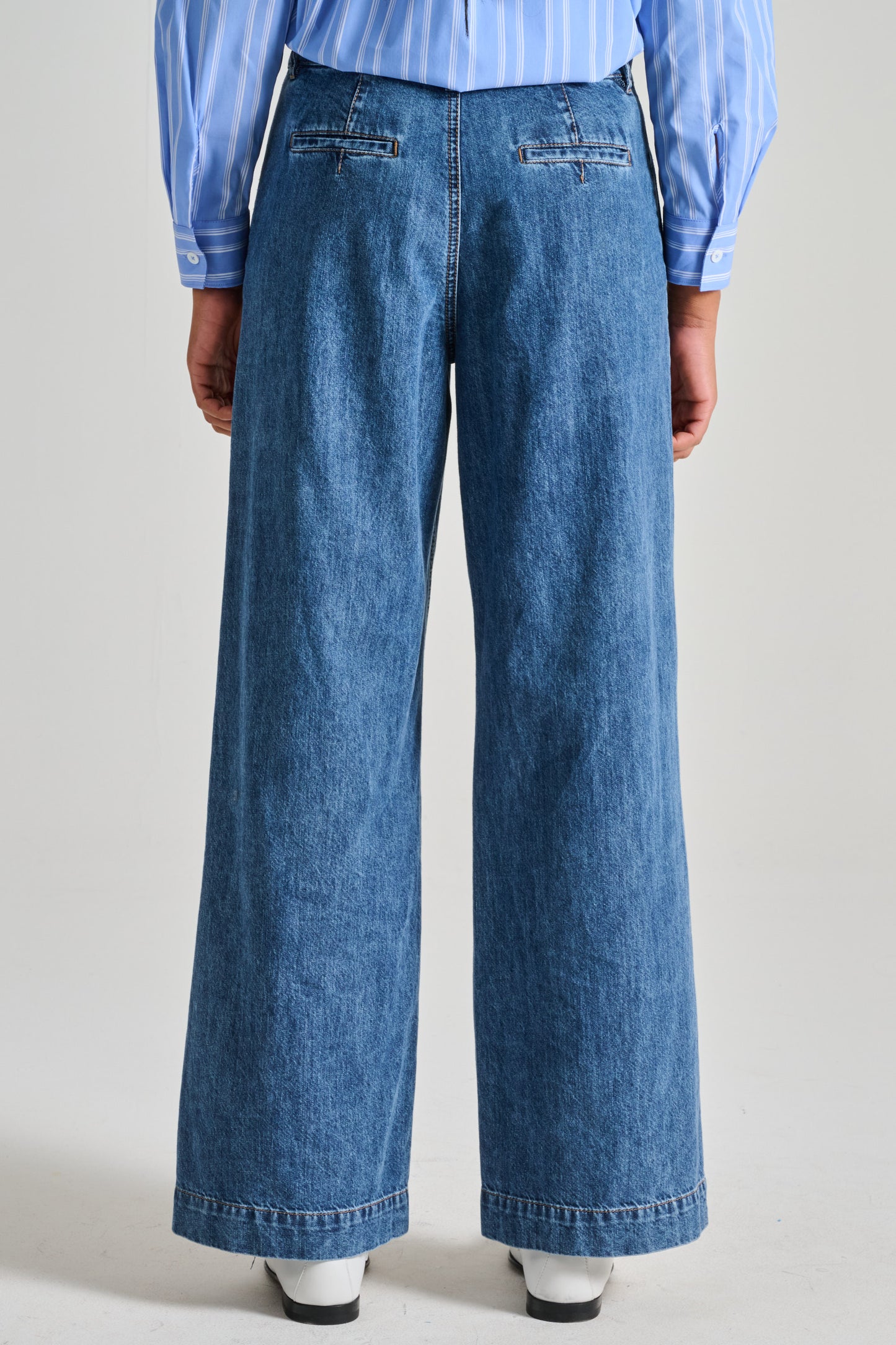  Max Mara S Pantalone Denim Blu Blu Donna - 4