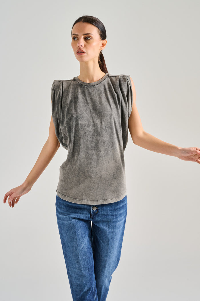 Dondup T-shirt Grigio Donna-2