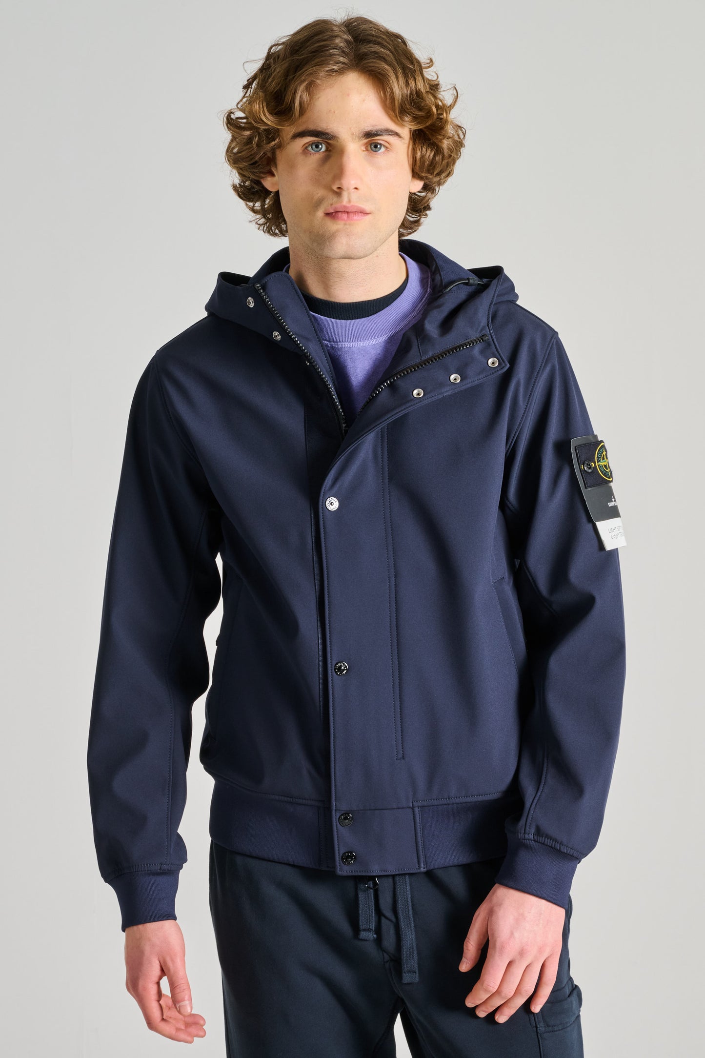  Stone Island Bomber Blu Blu Uomo - 1