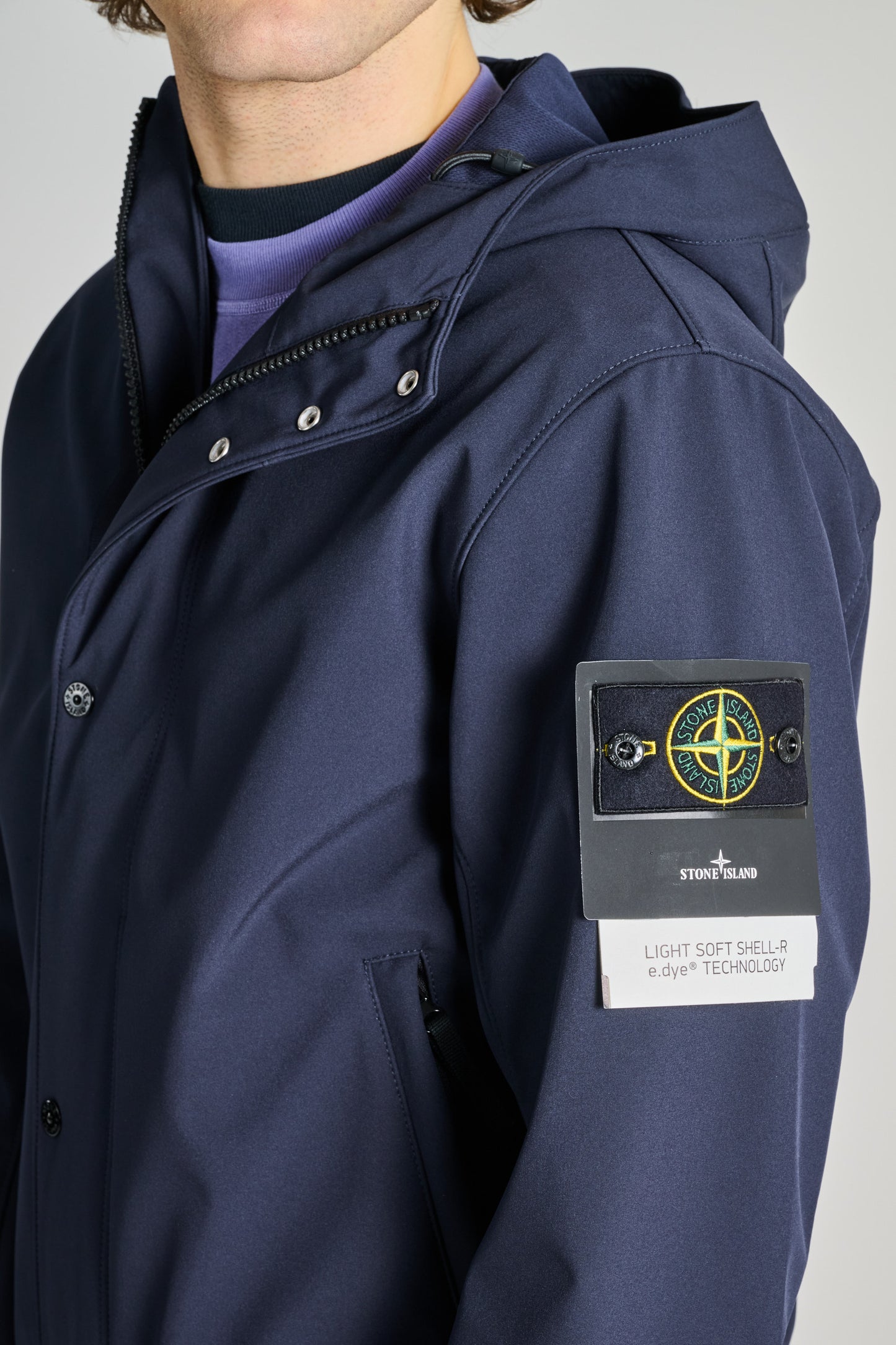  Stone Island Bomber Blu Blu Uomo - 5