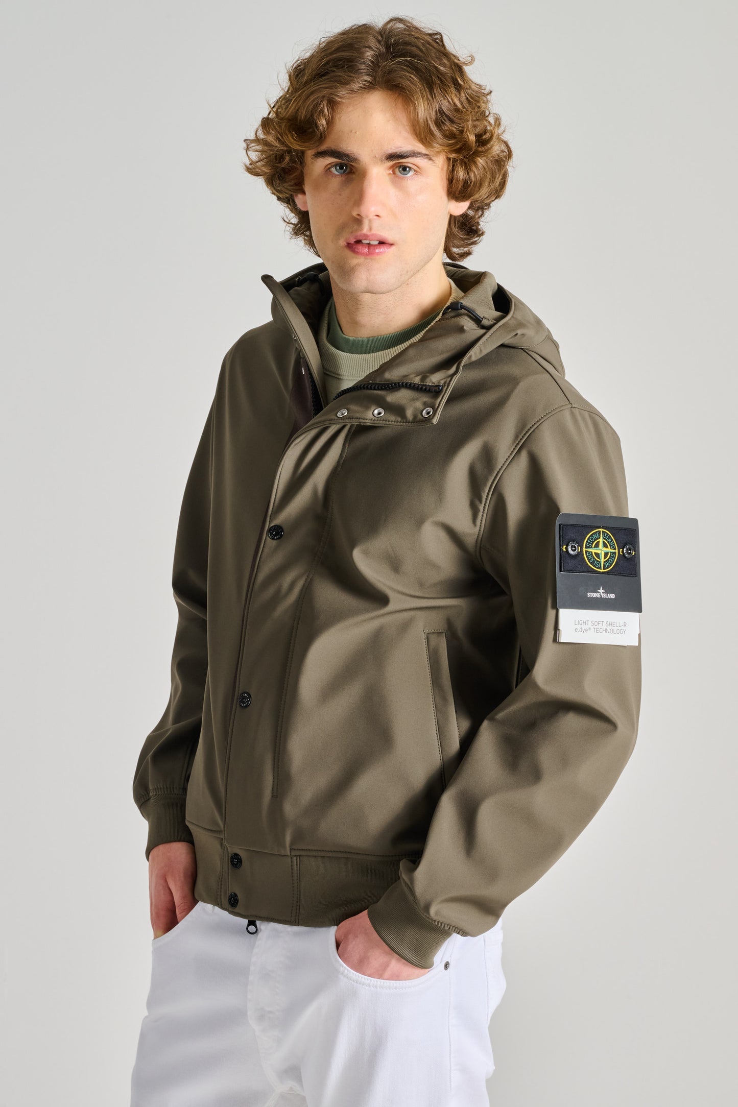  Stone Island Bomber Verde Verde Uomo - 1