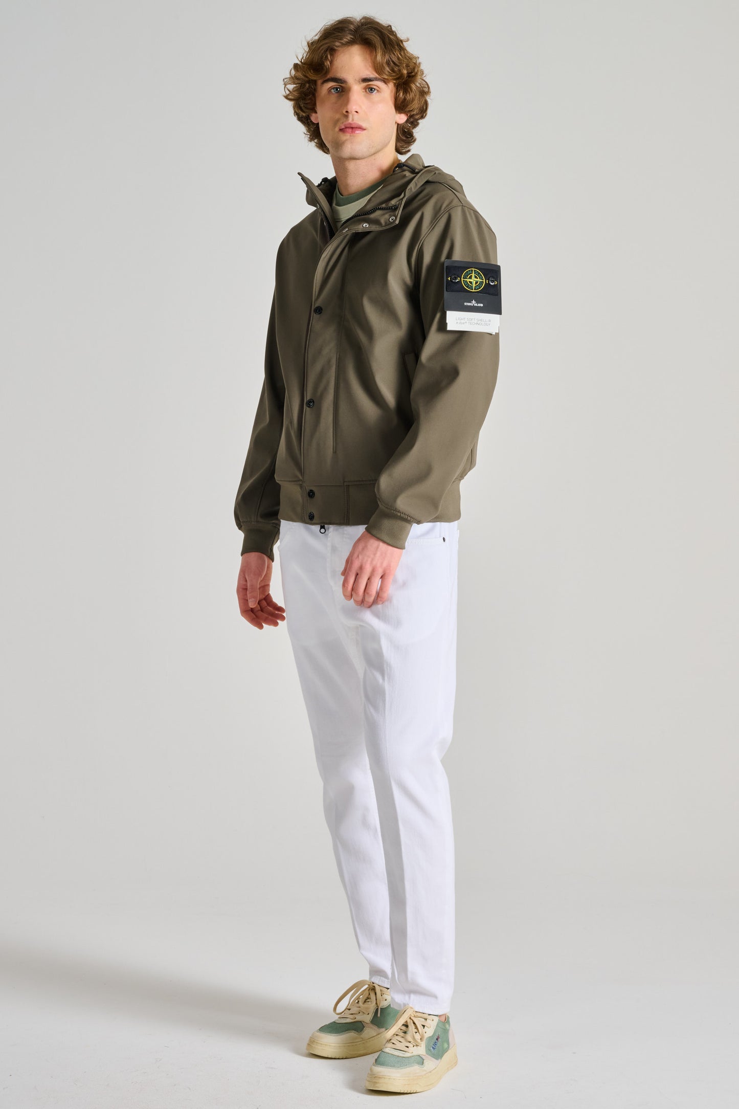  Stone Island Bomber Verde Verde Uomo - 2