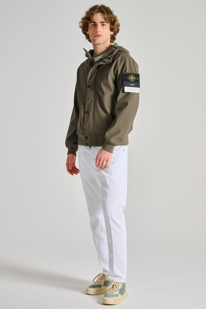 Stone Island Bomber Verde Uomo-2