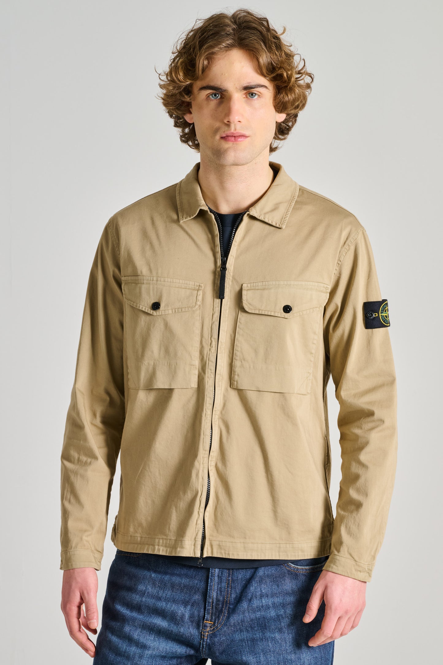  Stone Island Shirts Beige Beige Uomo - 1