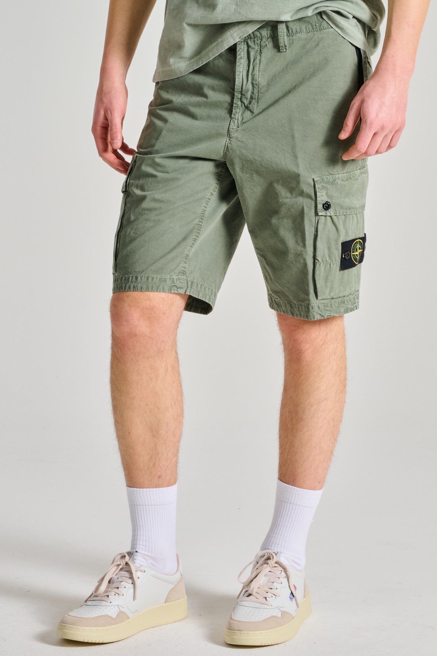  Stone Island Bermuda Verde Verde Uomo - 1