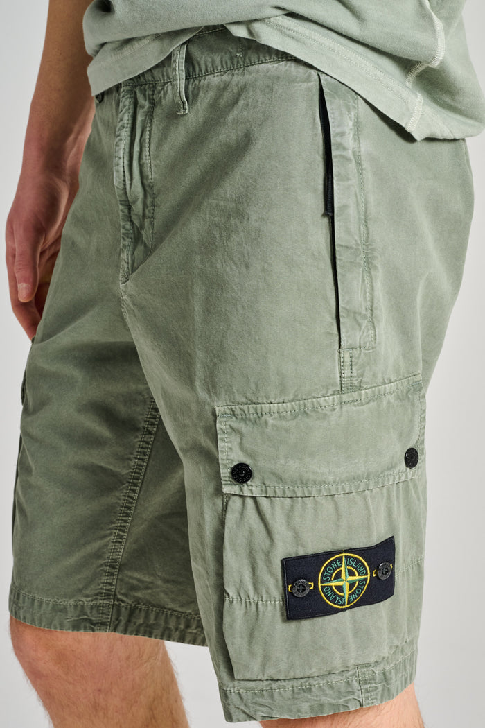  Stone Island Bermuda Verde Verde Uomo - 4