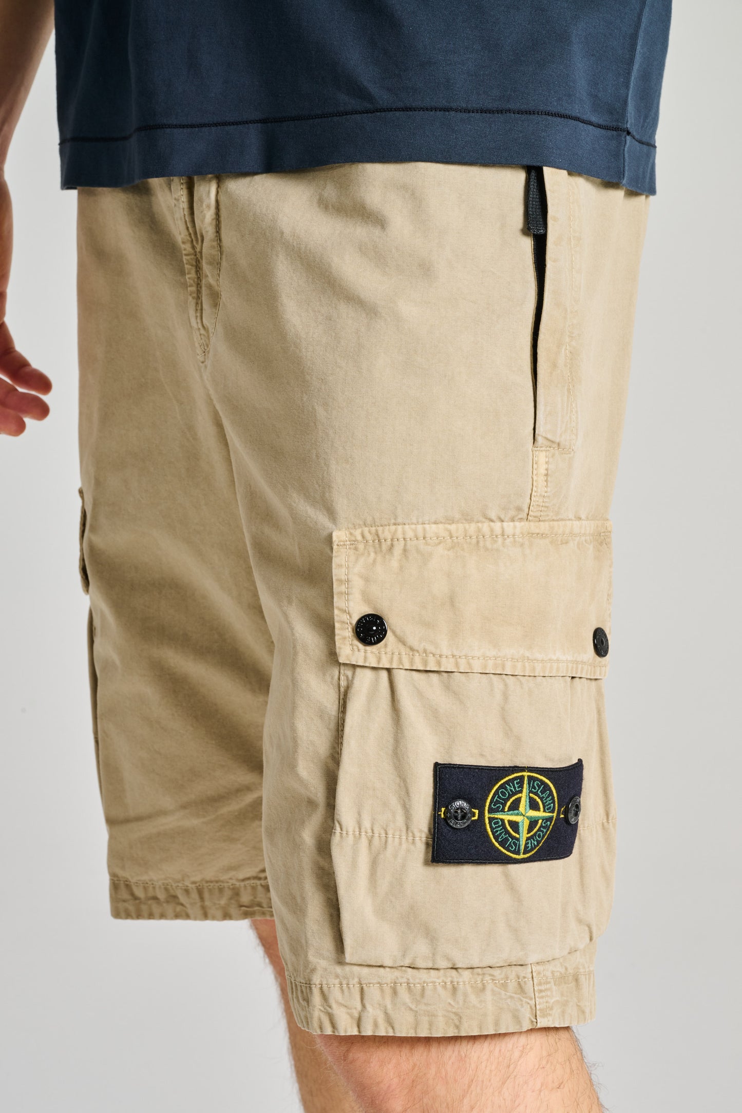  Stone Island Bermuda Beige Beige Uomo - 3