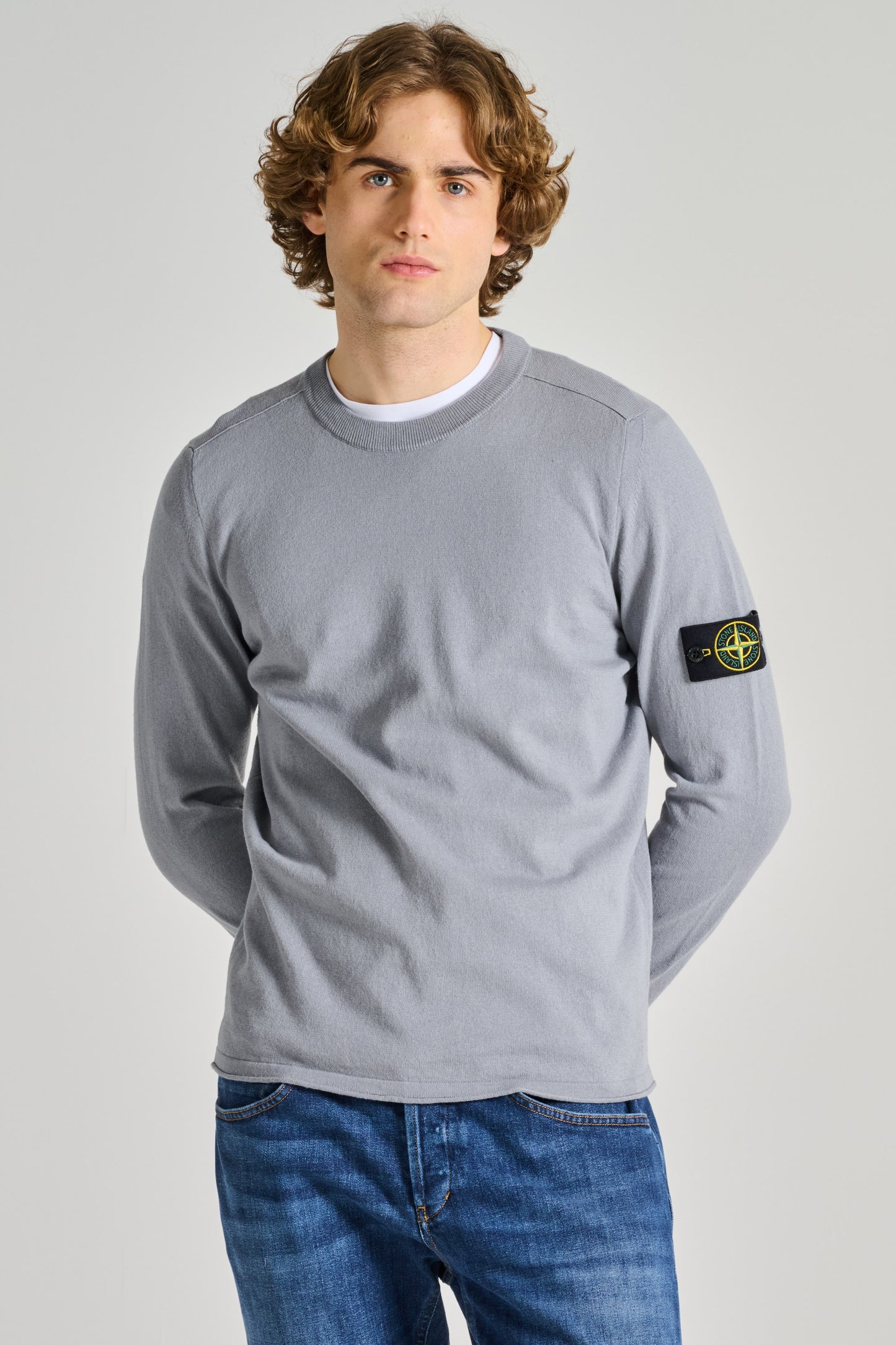  Stone Island Maglia Girocollo Blu Blu Uomo - 3