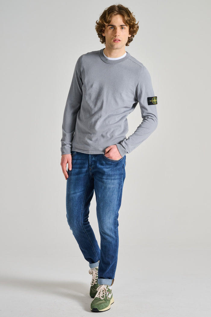  Stone Island Maglia Girocollo Blu Blu Uomo - 4