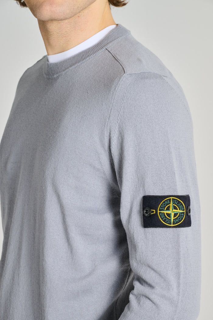  Stone Island Maglia Girocollo Blu Blu Uomo - 6