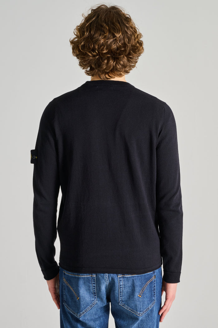  Stone Island Maglia Girocollo Blu Blu Uomo - 3