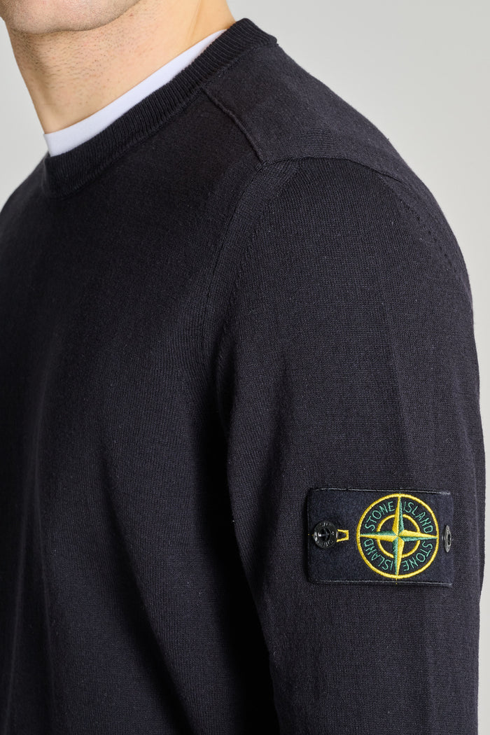  Stone Island Maglia Girocollo Blu Blu Uomo - 4