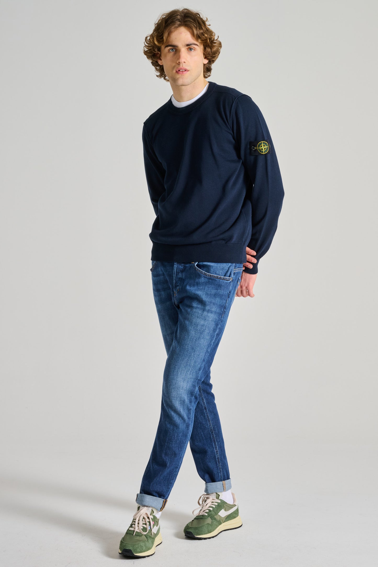  Stone Island Maglia Girocollo Blu Blu Uomo - 4