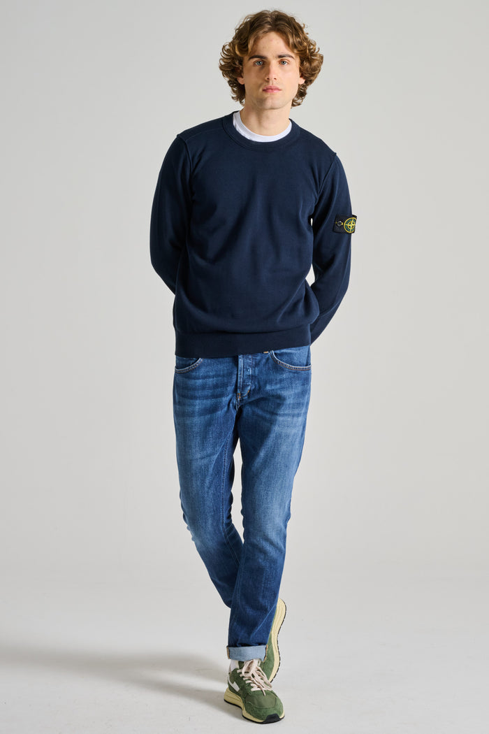  Stone Island Maglia Girocollo Blu Blu Uomo - 5