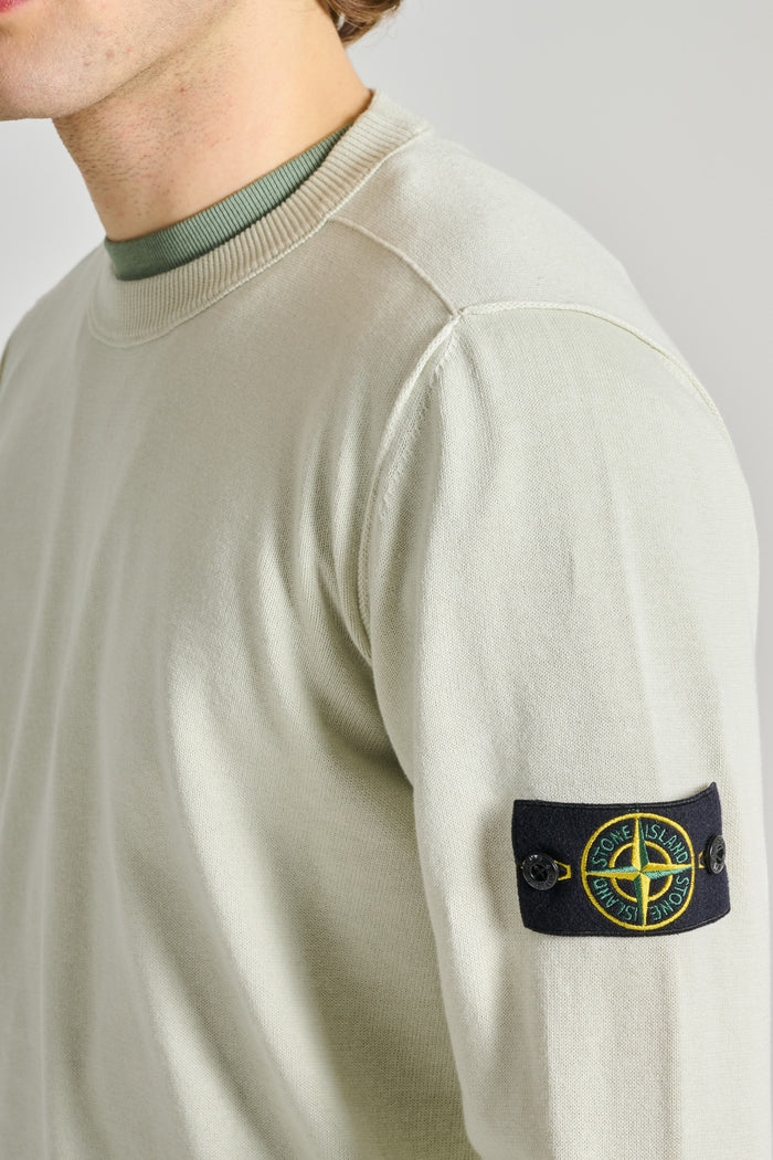  Stone Island Maglia Girocollo Beige Beige Uomo - 4