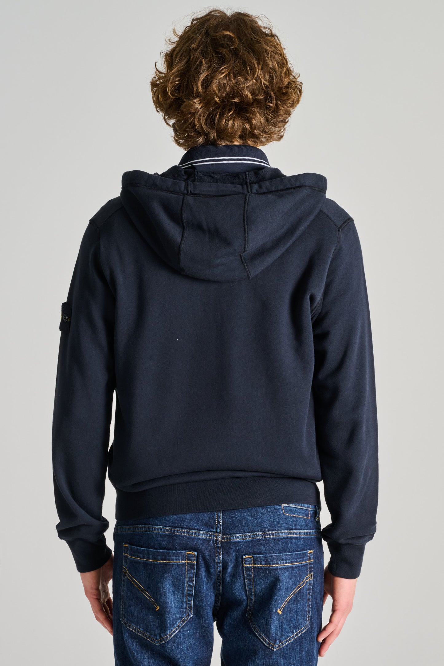  Stone Island Felpa Con Cappuccio Blu Blu Uomo - 5