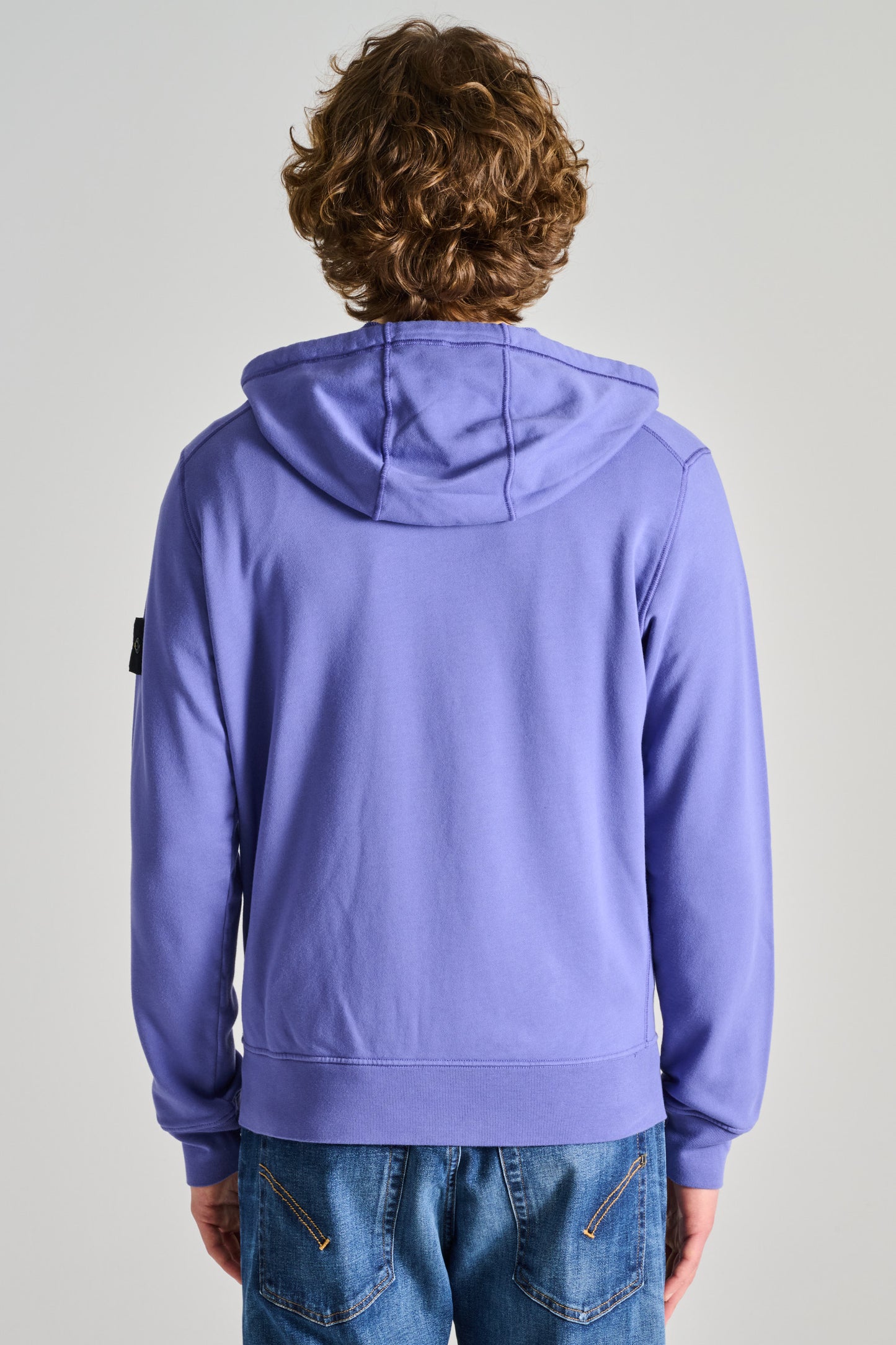  Stone Island Felpa Con Cappuccio Viola Viola Uomo - 3